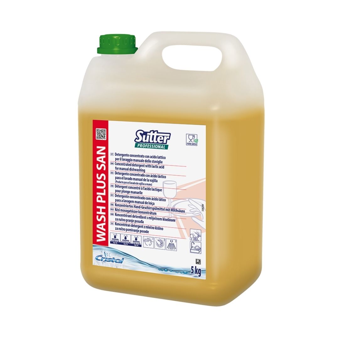 Sutter Wash Plus San – Detergente concentrado higienizante para lavagem manual de loiça