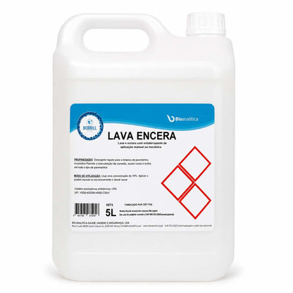 BioBrill Lava e Encera – Detergente com Cera Antiderrapante para Limpeza e Brilho de Pavimentos 5L