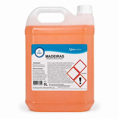 BioBrill Madeiras – Detergente Neutro para Limpeza de Pavimentos e Móveis de Madeira 5kg