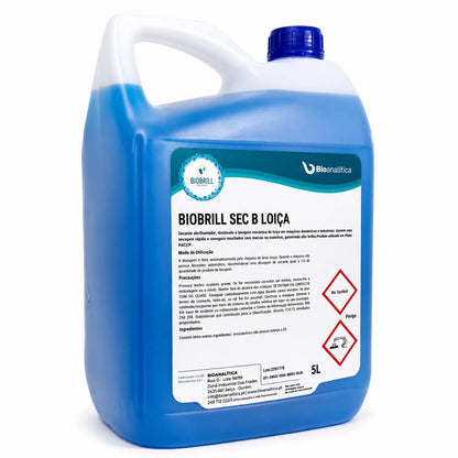 BioBrill Sec B Loiça – Secante Abrilhantador para Máquinas de Lavar Loiça Automáticas