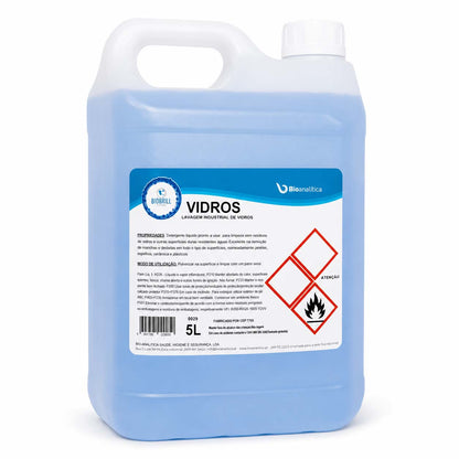 BioBrill Vidros – Detergente para Limpeza de Vidros e Superfícies Brilhantes 5L