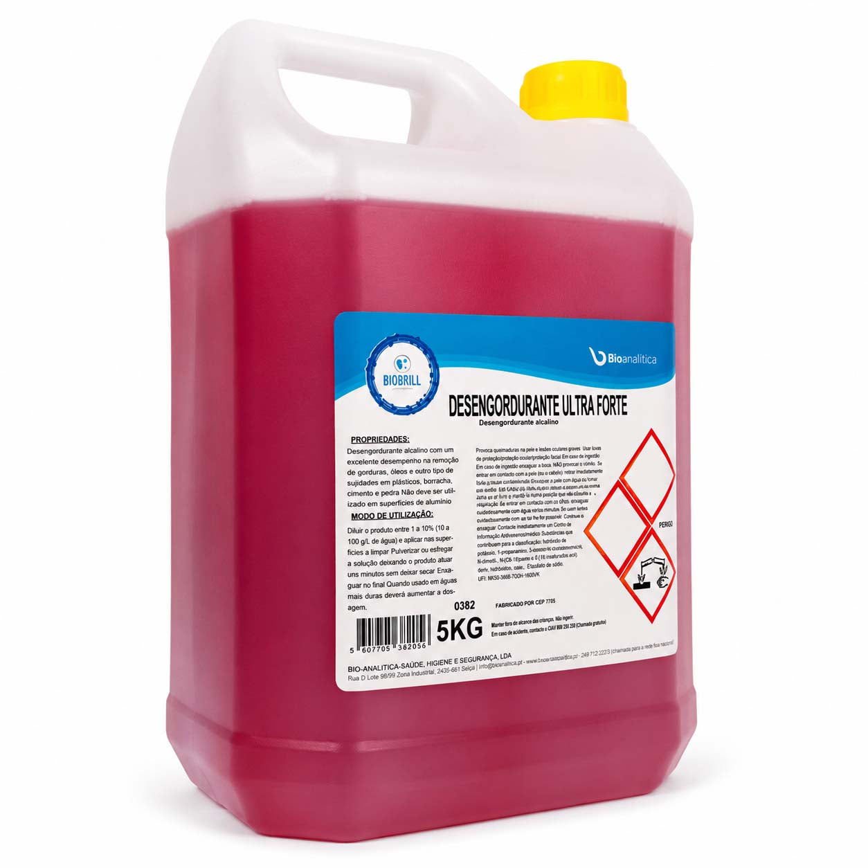 BioBrill Desengordurante Ultra Forte – Desengordurante Alcalino para Gorduras e Óleos Difíceis 5k
