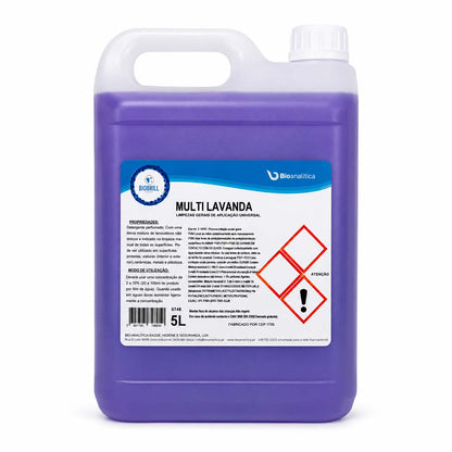 BioBrill Multi Lavanda – Detergente Multisuperfícies Neutro Perfumado para Limpeza Geral 5L