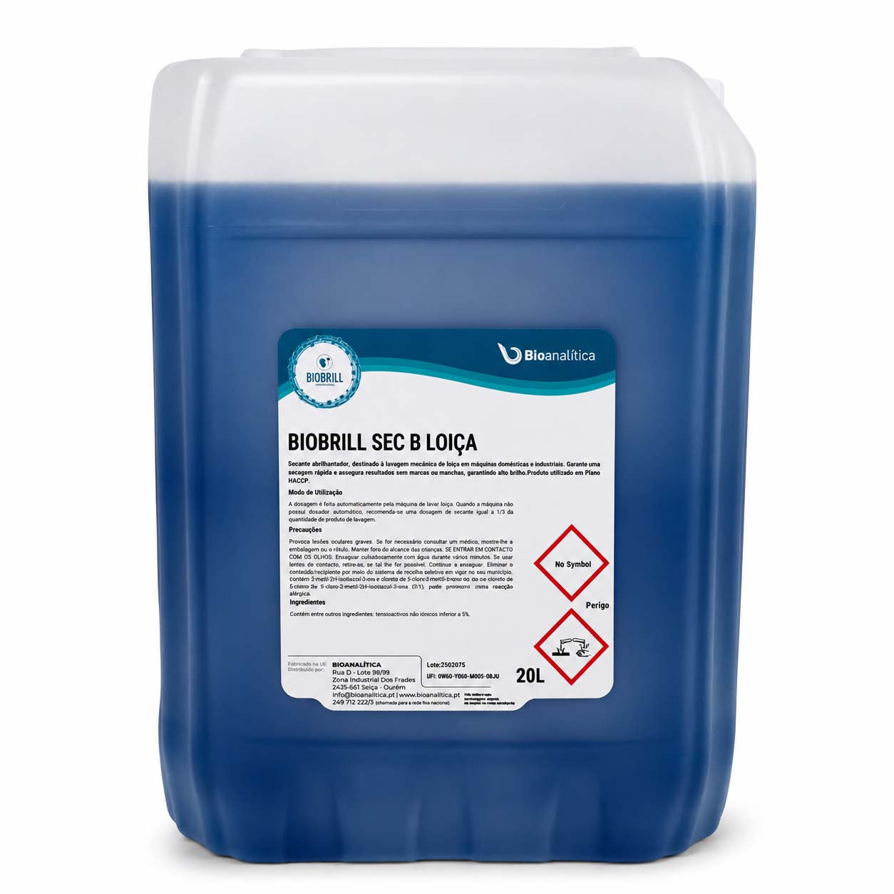 BioBrill Sec B Loiça – Secante Abrilhantador para Máquinas de Lavar Loiça Automáticas