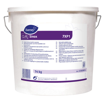 Diversey Clax Sinox – Aditivo Recuperador de Transferência de Cor para Roupa Branca 14 kg