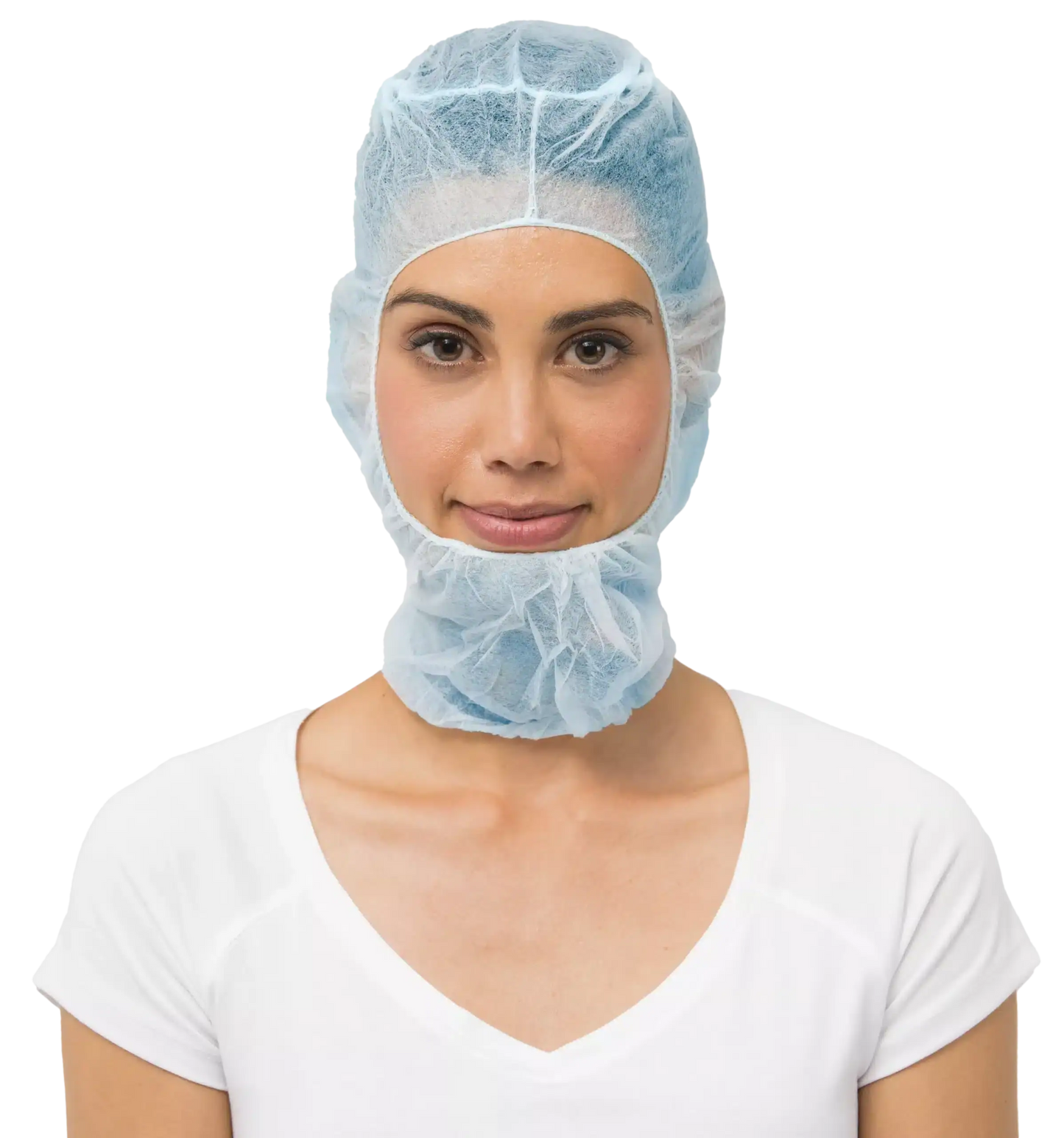 Santex Gorro Integral Polipropileno Azul – Proteção Higiénica Descartável