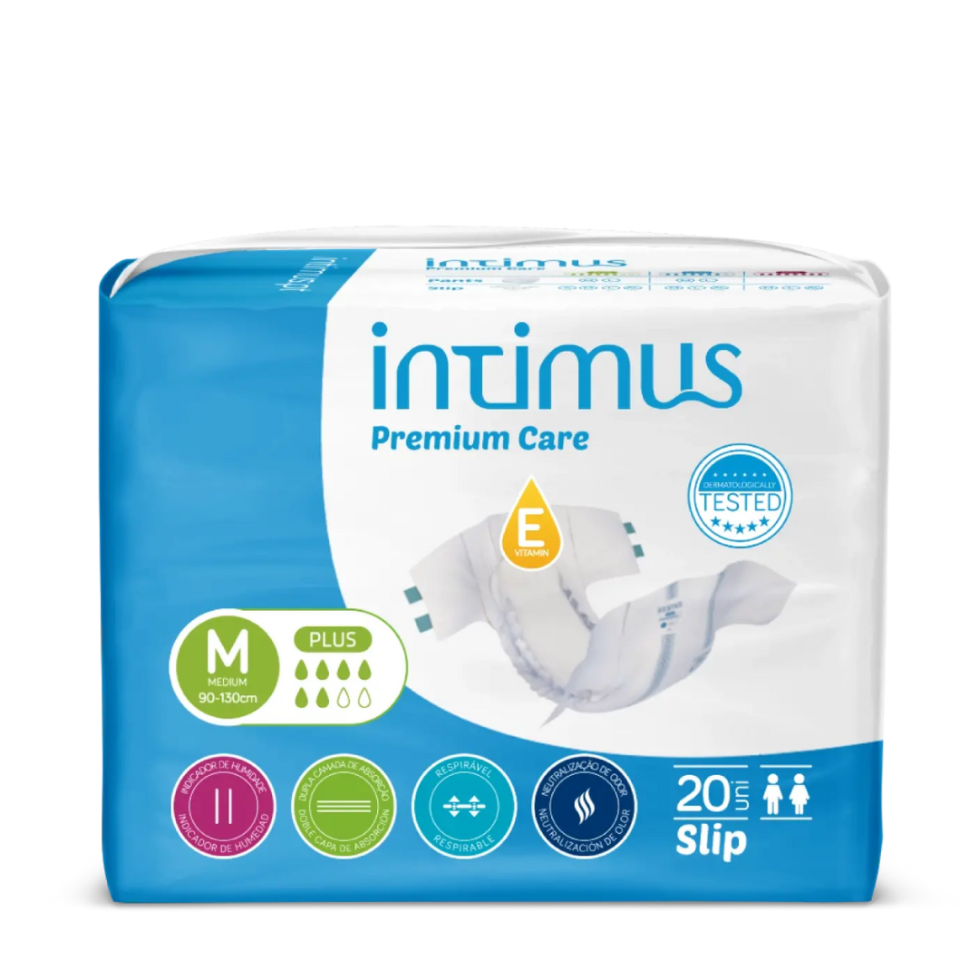 Intimus Fraldas Premium Care em Embalagens de 20 unidades