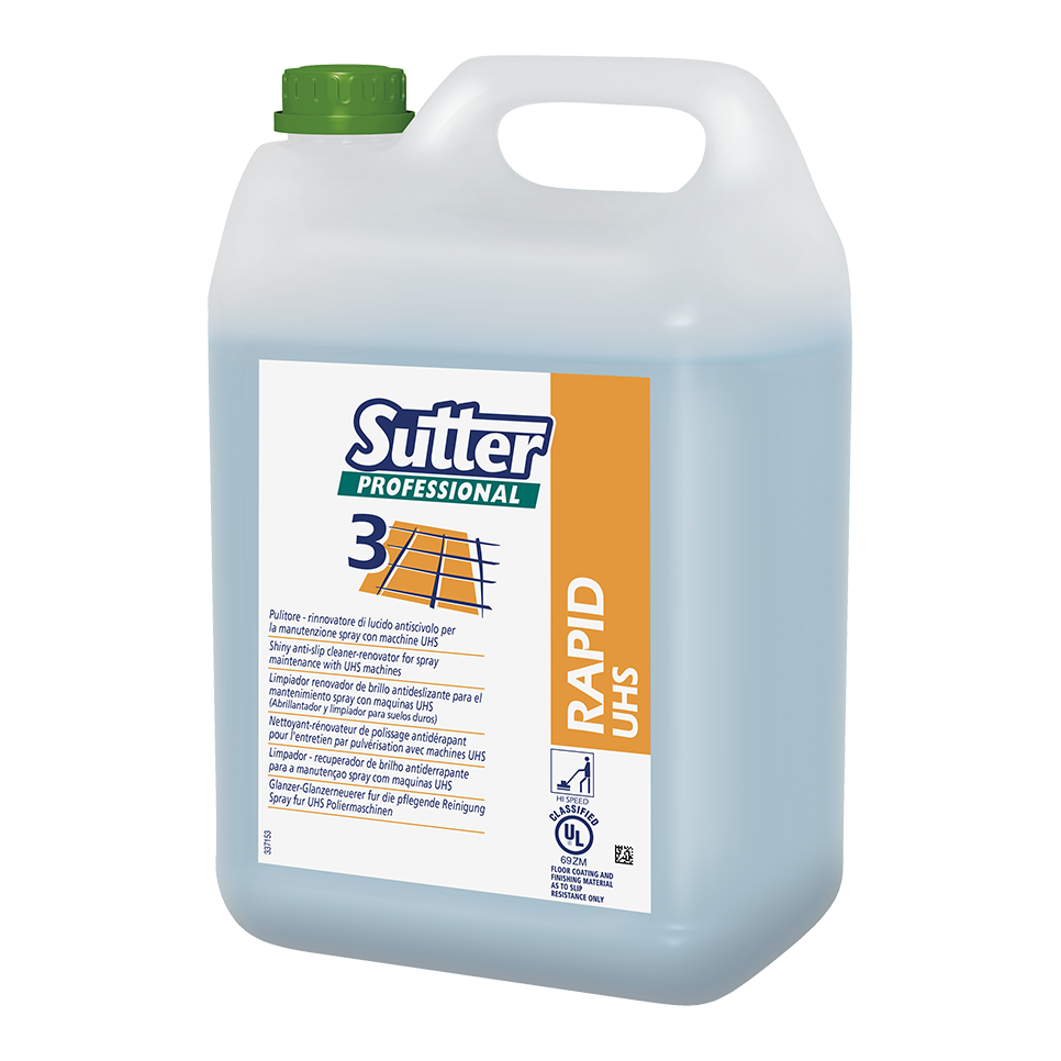 Sutter Rapid UHS – Limpador Renovador de Brilho Antiderrapante para Pavimentos com Máquinas UHS 5kg