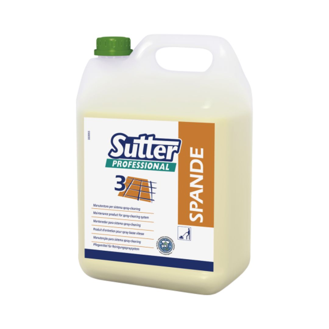 Sutter Spande - Detergente para manutenção de pavimentos encerados por spray cleaning
