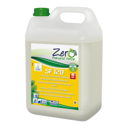Sutter S.F. 120 Zero Detergente desengordurante cáustico vegetal para limpeza profunda HACCP