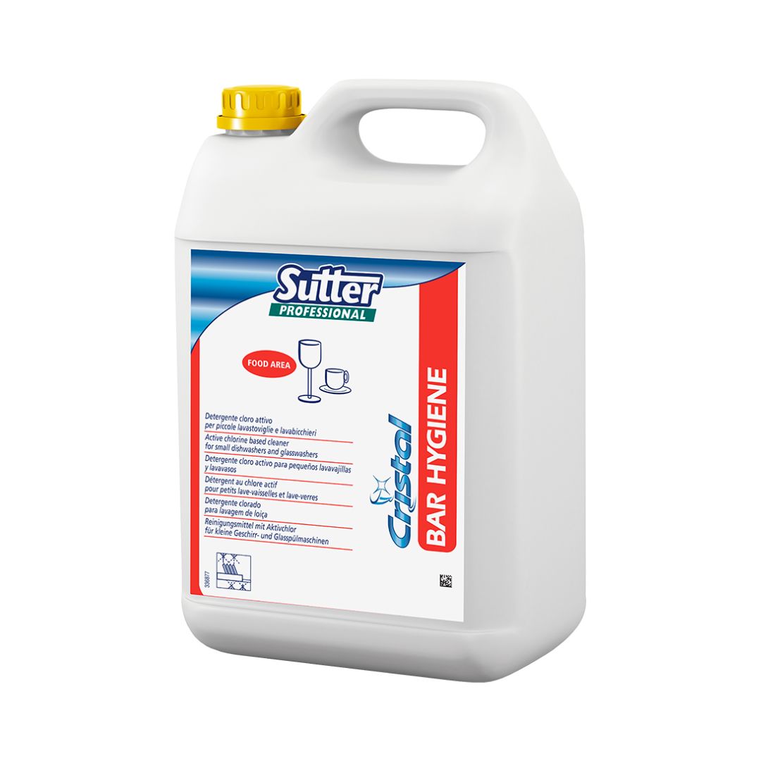 Sutter Bar Hygiene - Detergente Sanitizante com Cloro Ativo para Máquinas de Lavar Loiça e Copos