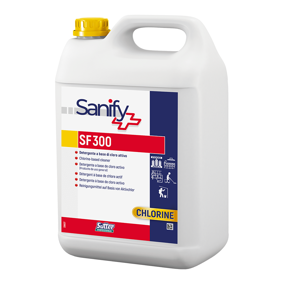 Sutter S.F. 300 – Detergente Desinfetante Clorado para Superfícies Alimentares 5kg