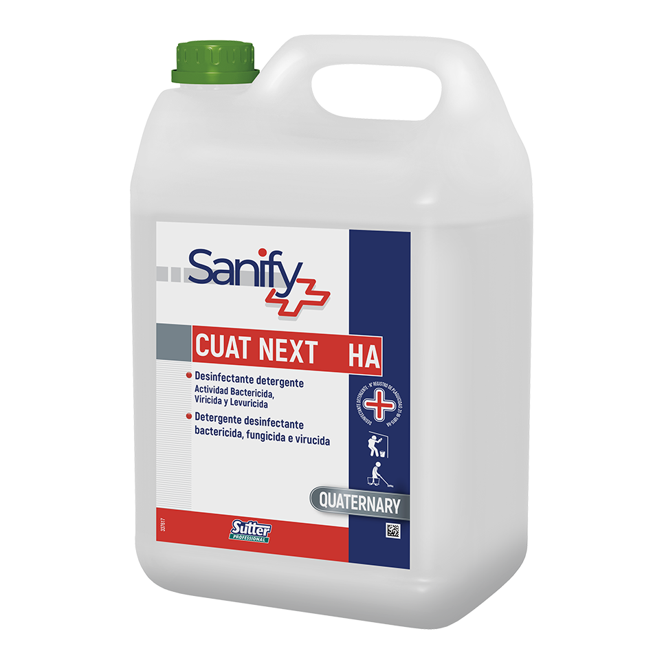 Sutter Cuat Next – Detergente Desinfetante Bactericida Fungicida e Virucida HACCP 5kg