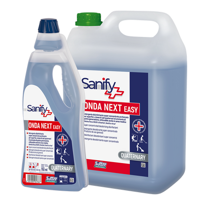 Sutter Onda Next Easy detergente desinfetante desodorizante super concentrado para superfícies laváveis
