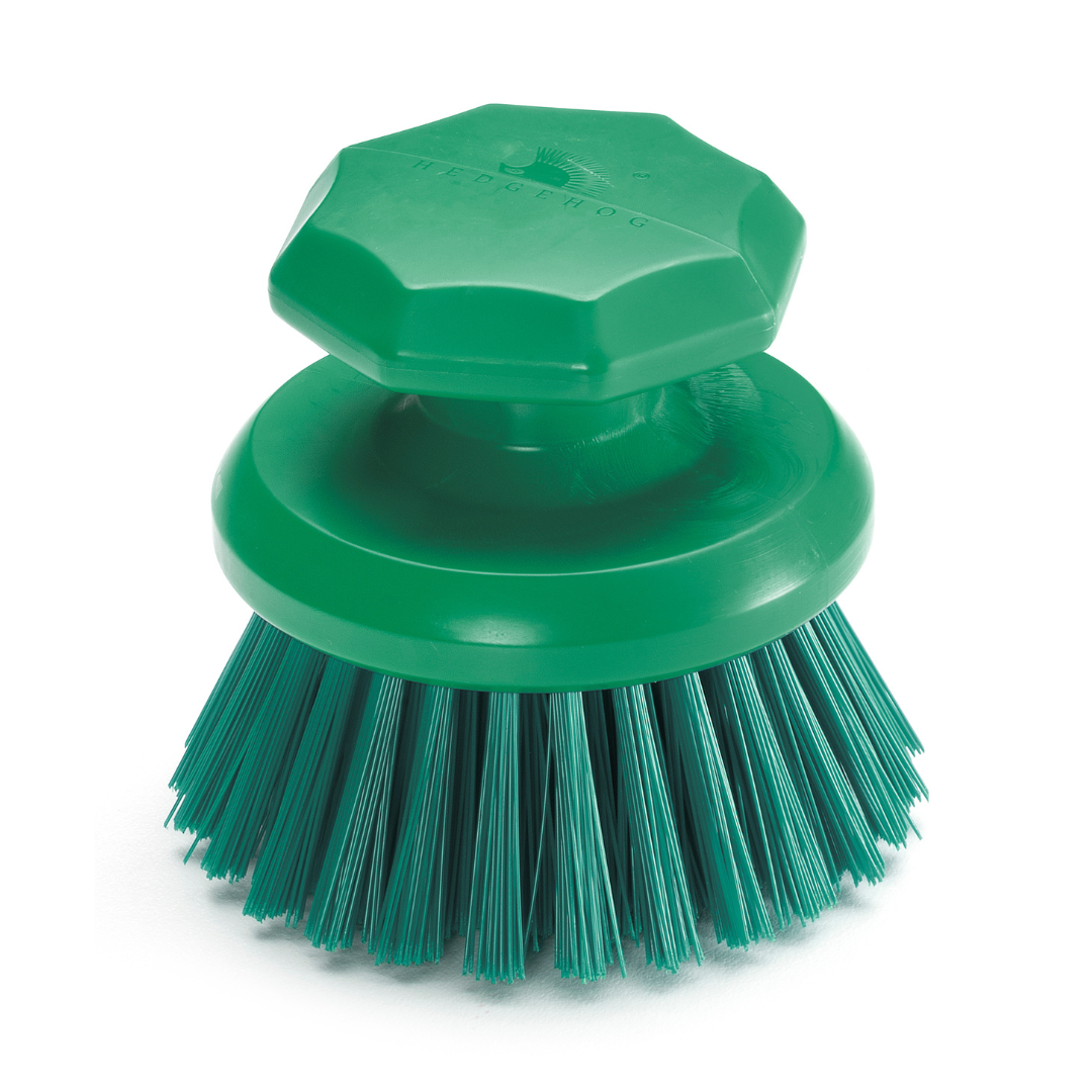 Hedgehog Round Scrub Brush – Escova Manual Profissional Redonda para Limpeza de Recipientes e Superfícies