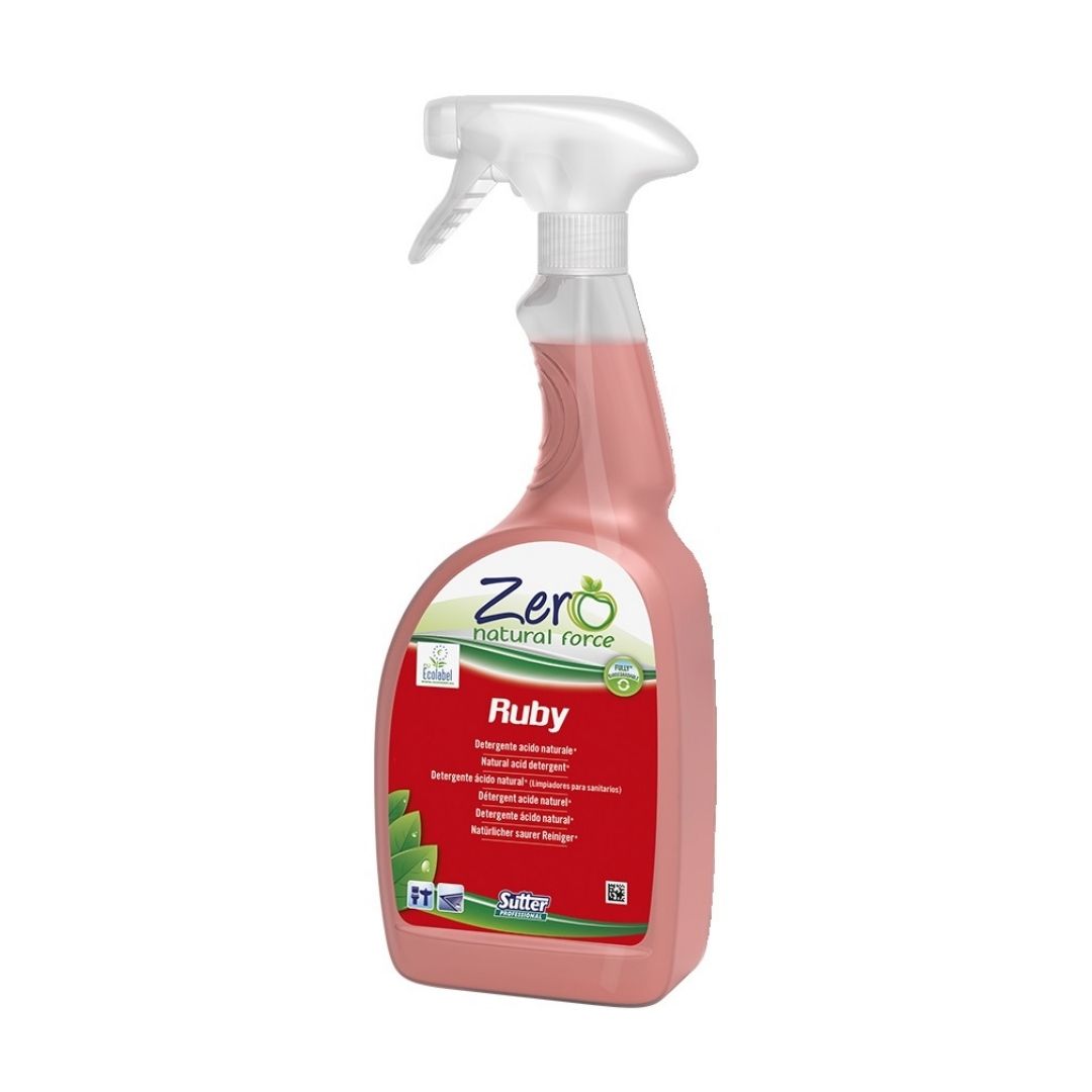 Sutter Ruby detergente anticalcário natural perfumado para casas de banho e superfícies laváveis