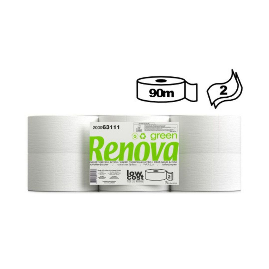 Renovagreen Papel Higiénico Jumbo 2 Folhas 90m