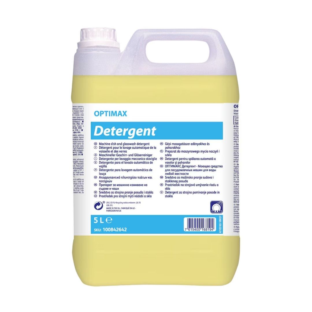 Diversey Optimax Detergent - Detergente alcalino para lavagem automática de loiça