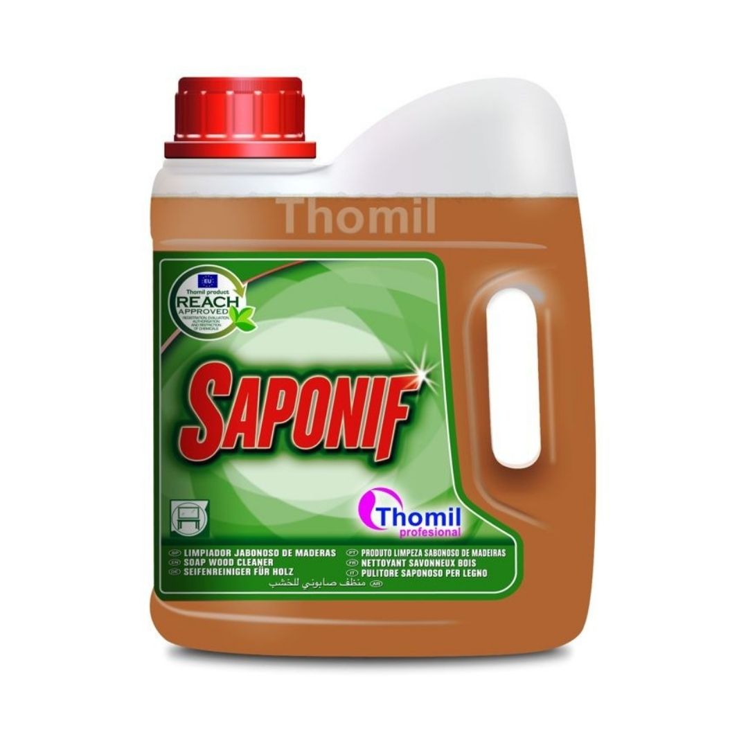 Thomil Saponif – Detergente sabonoso nutritivo para madeira e superfícies delicadas