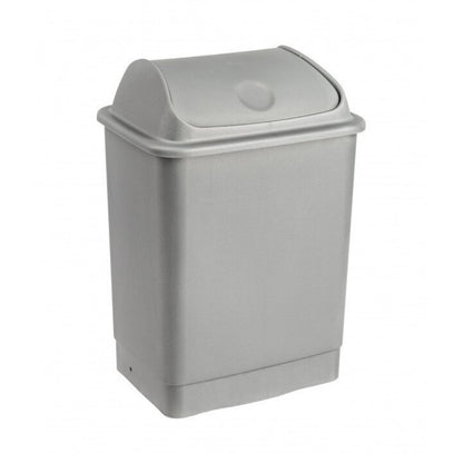 Balde c/TP Basc. 26L Cinza Metalizado R.795