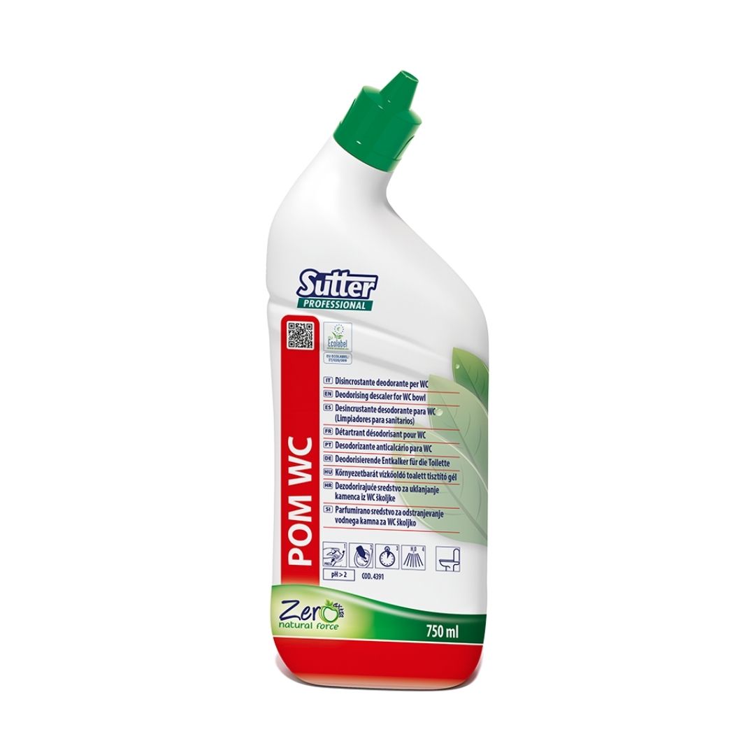 Sutter POM WC Zero - Gel desincrustante natural para limpeza e desodorização da sanita
