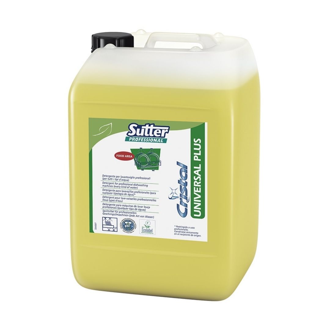 Sutter Universal Plus - Detergente alcalino concentrado para máquinas de lavar loiça profissionais
