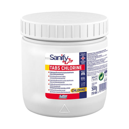 Sutter Tabs Chlorine - Pastilhas desinfetantes cloradas para superfícies duras 500g