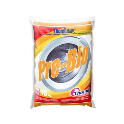 Thomilmatic Pre-Bio – Detergente profissional em pó para pré-lavagem e lavagem de elevada desengorduração