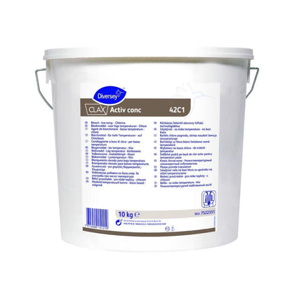 Diversey Clax Activ conc 42C1 – Branqueador Clorado em Pó para Lavandaria Profissional