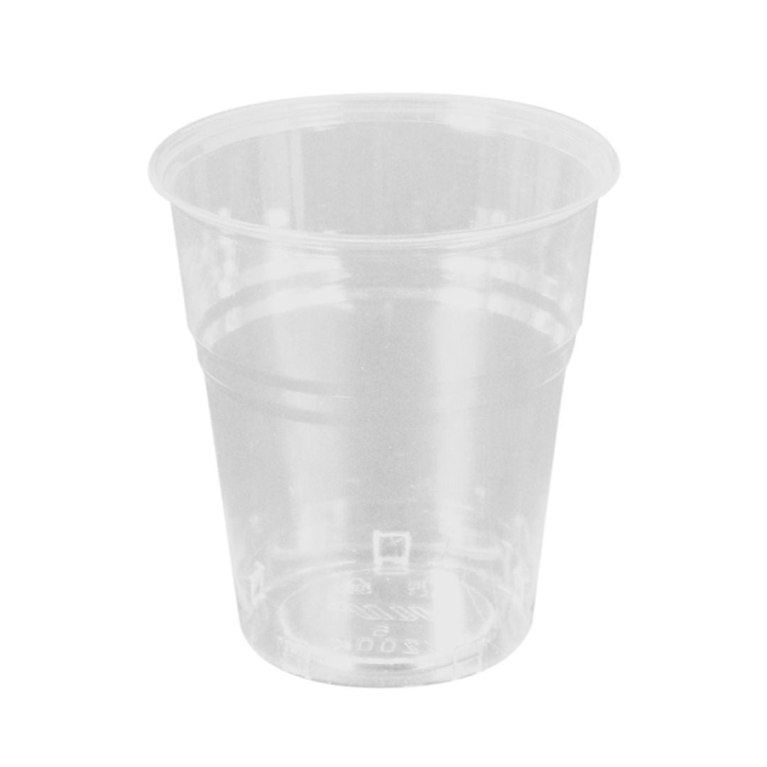 Copos compostáveis 200ml transparentes 50uni