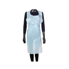 Avental Polietileno Branco Reforçado impermeável dobrado individualmente para proteção descartável em Embalagens de 10 Unidades