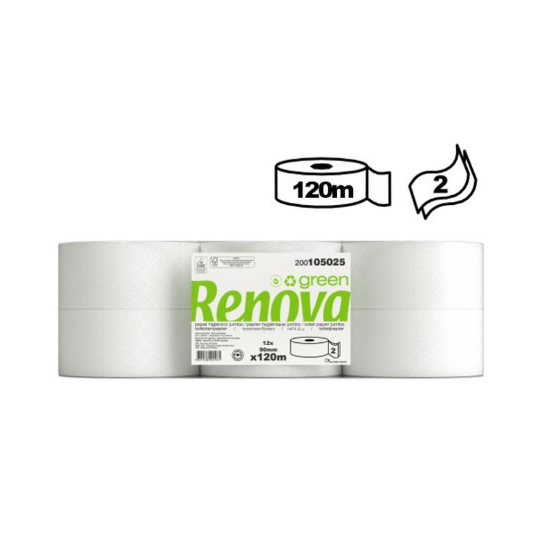 Renovagreen Papel Higienico Jumbo 2 Folhas 120m