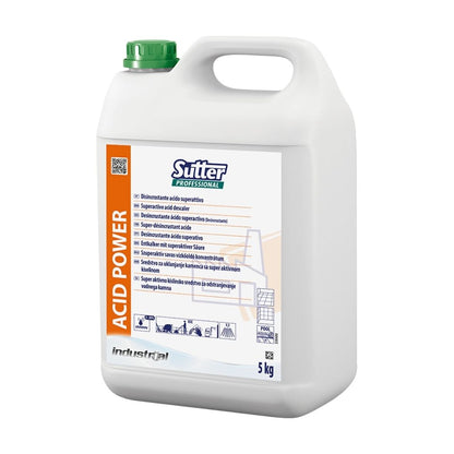Sutter Acid Power - Desincrustante ácido superativo para remoção de calcário, cimento e resíduos difíceis 5kg