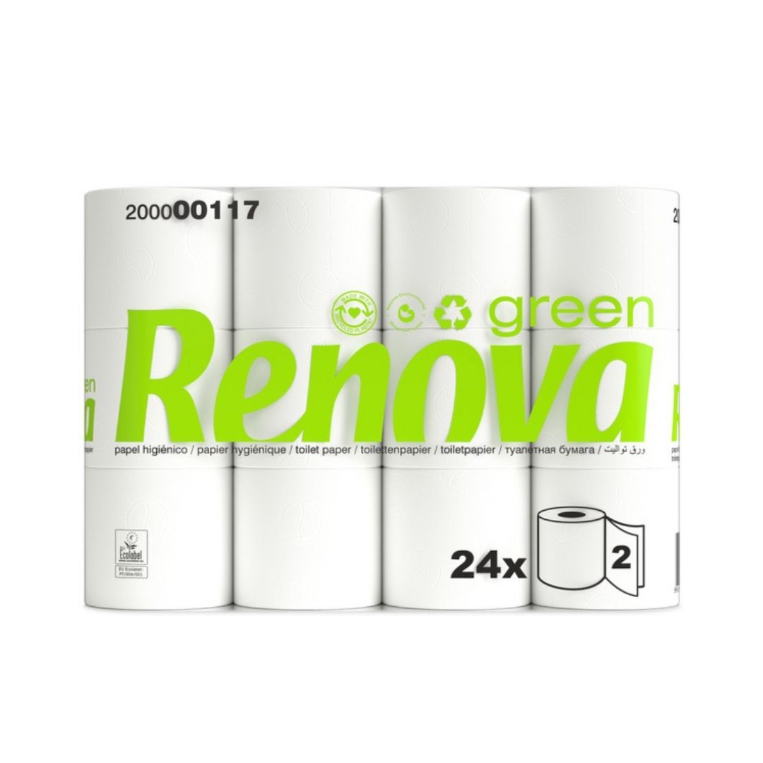 Renovagreen Papel Higiénico Doméstico 2 Folhas 20m